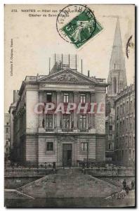 Carte Postale Ancienne Poste Nantes Hotel Posts and Telegraphs steeple of Sai...