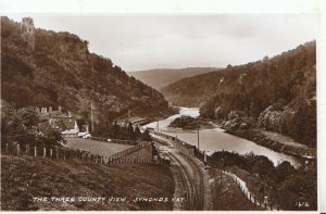 Herefordshire Postcard - Symonds Yat, The Three County View - RP - Ref TZ877