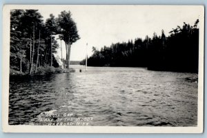 Warroad Minnesota MN Postcard RPPC Photo Devil Gap Lake Of The Woods 1937 Posted
