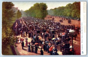 London England Postcard Hyde Park and Rotten Row c1910 Oilette Tuck Art