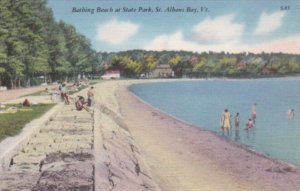 Vermont St Albans Bathing Beach At State Park