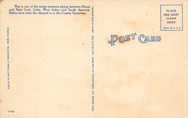 Going to Sea Ship on the Ocean Miami FL