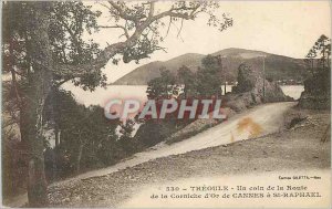 Postcard Old Theoule a corner of the road to Cannes gold cornice St Raphael