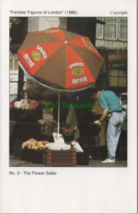 London Postcard - Florist, The Flower Seller, Street Seller  Ref.RS34391