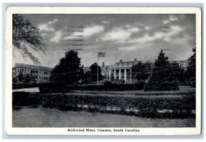 Camden South Carolina Postcard Kirkwood Hotel Exterior View 1957 Vintage Antique