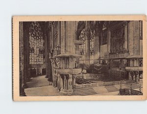 Postcard Interior of Duomo di Milano Milan Italy