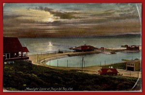 California - Moonlight Scene At Playa del Rey - [CA-1087]