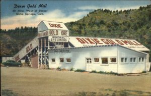 Idaho Springs CO Dixie Gold Mill NICE LINEN Postcard 