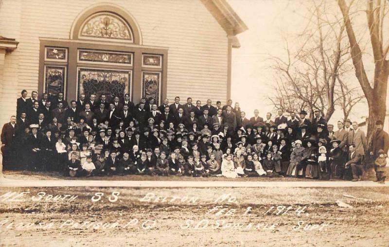 Belton Missouri ME South Sunday School Class Real Photo Antique Postcard J77469