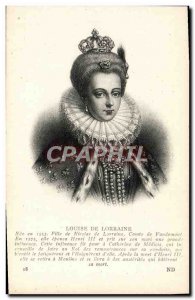 Old Postcard Louise de Lorraine Daughter Nicolas Lorraine