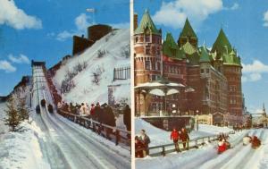 Canada - Quebec, Quebec City. Dufferin Terrace Winter Sports