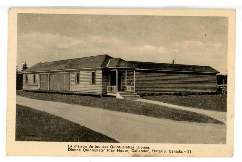 Canada - ON, Callander. Dionne Quintuplets Playhouse