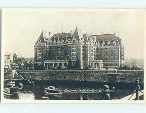 Old rppc EMPRESS HOTEL Victoria British Columbia BC HM4194