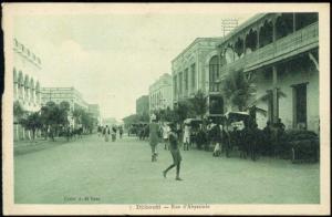 djibouti, Rue d'Abyssinie (1931) Horse Cart