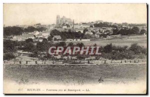 Old Postcard Bourges Panorama taken from Beauregard