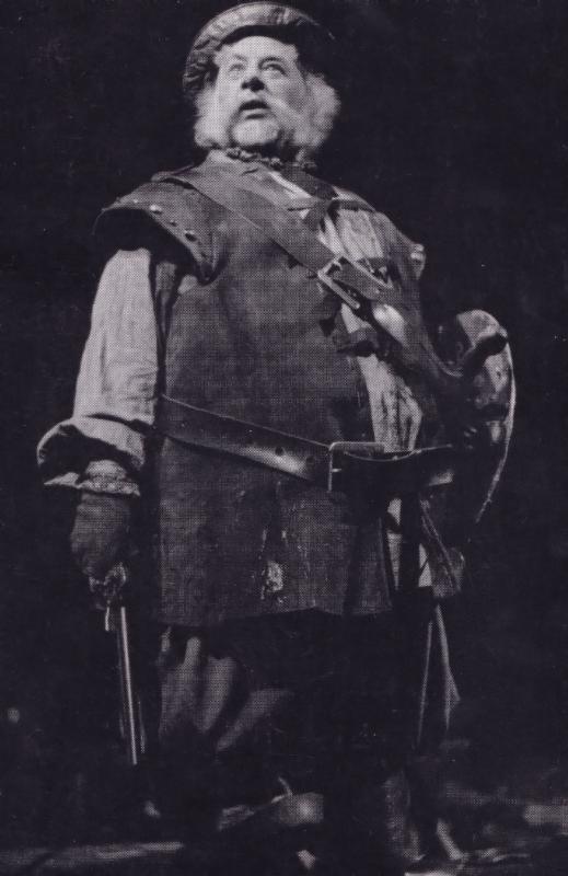 Paul Rogers as Falstaff Royal Shakespeare Company Theatre Postcard