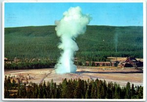 M-12466 Old Faithful Geyser Yellow National Park Wyoming