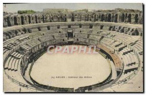 Old Postcard Arles Interieur des Arenes