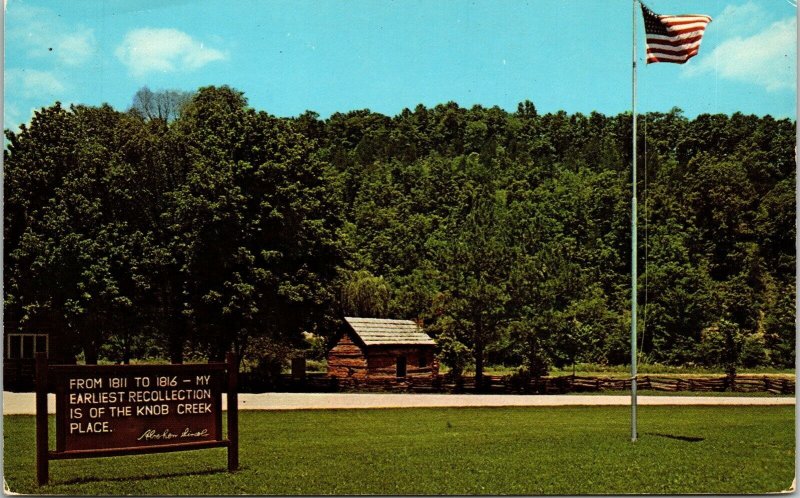 Abraham Lincoln Boyhood Home Knob Creek Hodgenville Kentucky KY Postcard VTG  