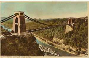 Bristol Postcard - Clifton Suspension Bridge - Ref TZ8008