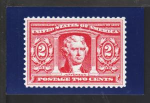 US Jefferson Stamp Postcard 