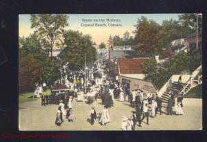 CRYSTAL BEACH ONTARIO CANADA AMUSEMENT PARK MIDWAY VINTAGE 