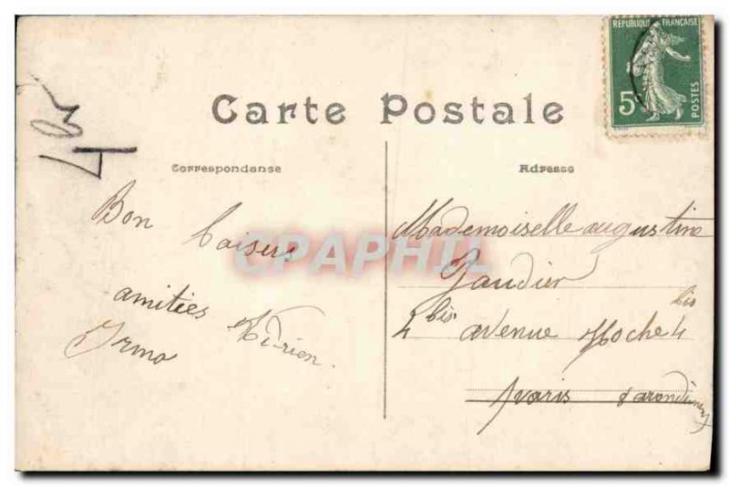 Postcard Old Man Birthday Flowers