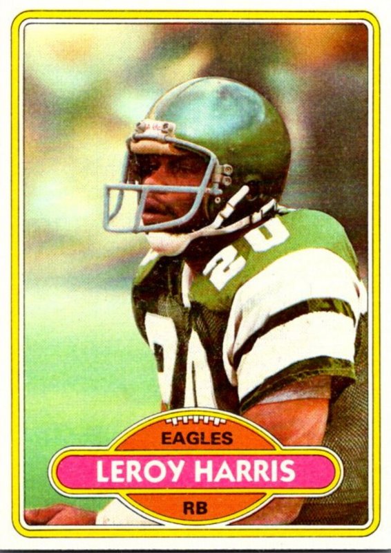 1980 Topps Football Card Leroy Harris RB Philadelphia Eagles sun0353   United States - Pennsylvania - Philadelphia, Postcard / HipPostcard