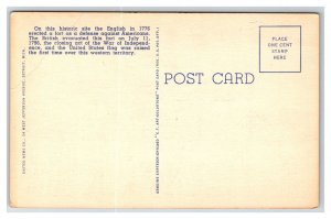 Post Office Building Detroit Michigan MI UNP Linen Postcard B19