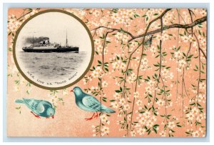 1931 NYK Line S.S. Taiyo Maru Steamer Passenger Ship Honolulu HI Japan Postcard 