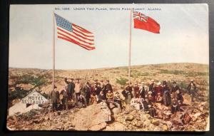 Mint Alaska USA Real Picture Postcard Under Two Flags White Pass Summit