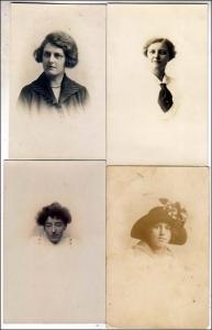 4 - RPPC, Women Cards