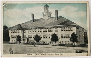 Locust Gap Pennsylvania Bradley High School Postcard F8