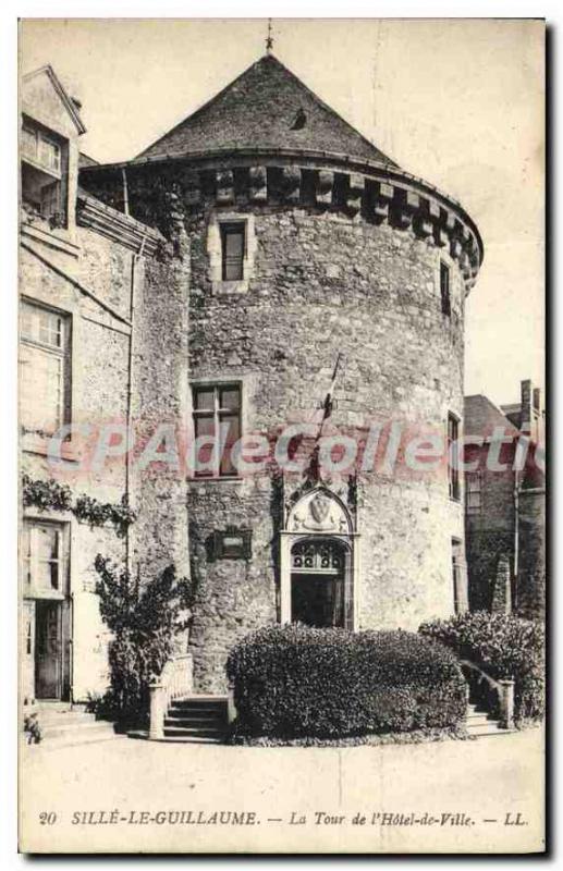 Postcard Old Sille Le Guillaume La Tour De I'Hotel Town