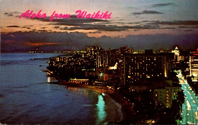 Hawaii Aloha From Waikiki At Sunset