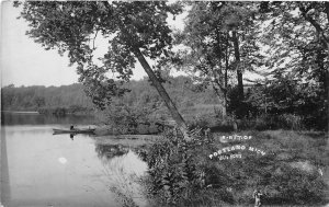 J21/ Portland Michigan RPPC Postcard c1910 Lake View Boat Shoreline 9