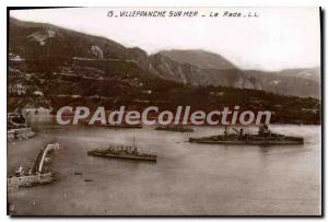 Old Postcard Villefranche-sur-mer harbor