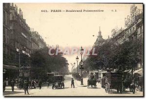 Paris - 2 - Boulevard Poissonniere- Old Postcard