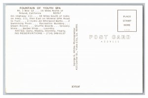 Postcard CA Fountain Of Youth Spa Niland California Multi View Card 