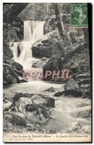 Old Postcard Surroundings Tarare Cascade Roche Folle