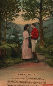Vintage Postcard Mary Of Argyle Lovers Couple Man And Woman Holding Hands