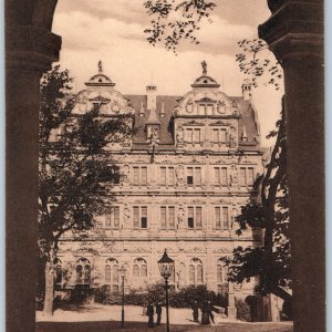 c1910s Heidelberg Schloss Friedrichsbau Germany Postcard Castle Courtyard Palace