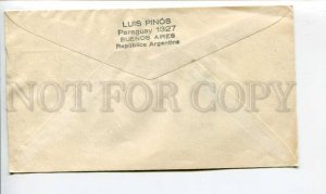 290111 ARGENTINA Czechoslovakia 1958 Bandera monument First Day real post COVER