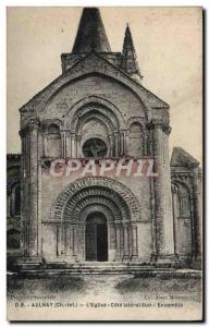 Old Postcard Aulnay L & # 39Eglise lateral Cote Sud Ensemble