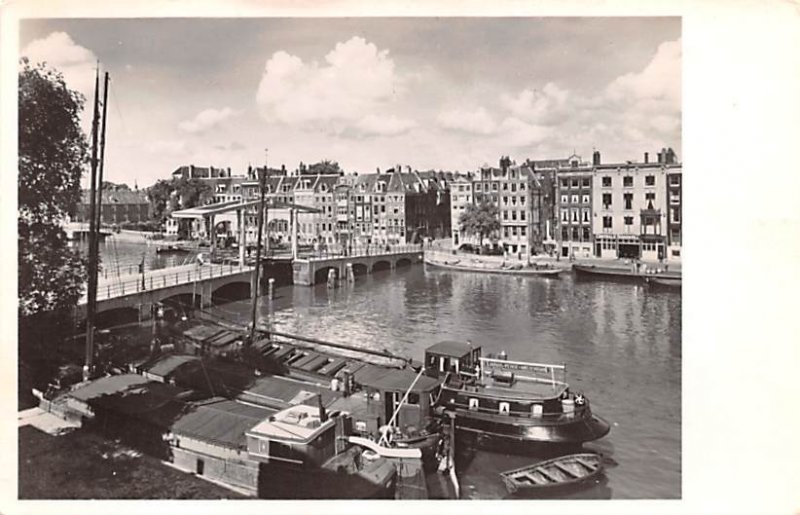 Amstel met Magere brug Amsterdam Holland Writing on back 