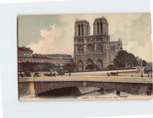Postcard Notre-Dame et le Pont, Paris, France