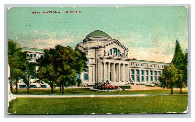 Vintage 1911 Postcard Panoramic View The New National Museum Washington DC