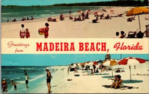 Florida Greetings From Madeira Beach Split View 1965
