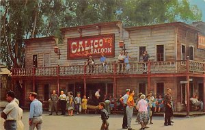 The Calico Saloon Ghost Town Buena Park, California USA View Postcard Backing 