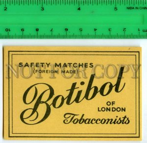 500227 BOTIBOL Vintage match label